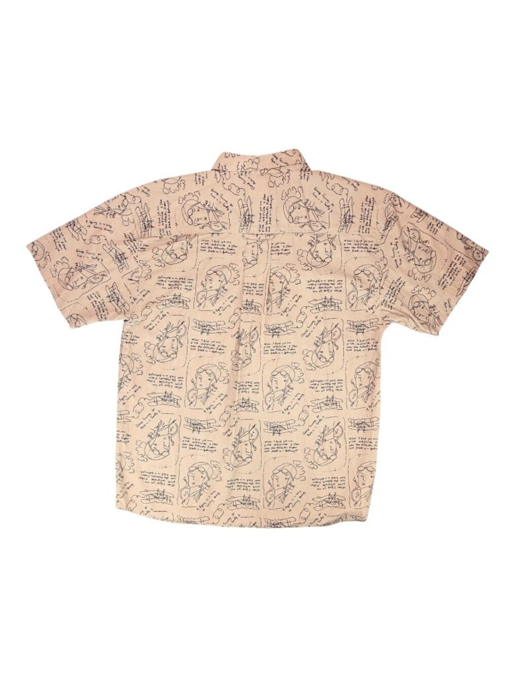 Vintage Colours By Alexander Julian Men Medium Tan Plane Shirt Rare Limited Run - Picture 3 of 6